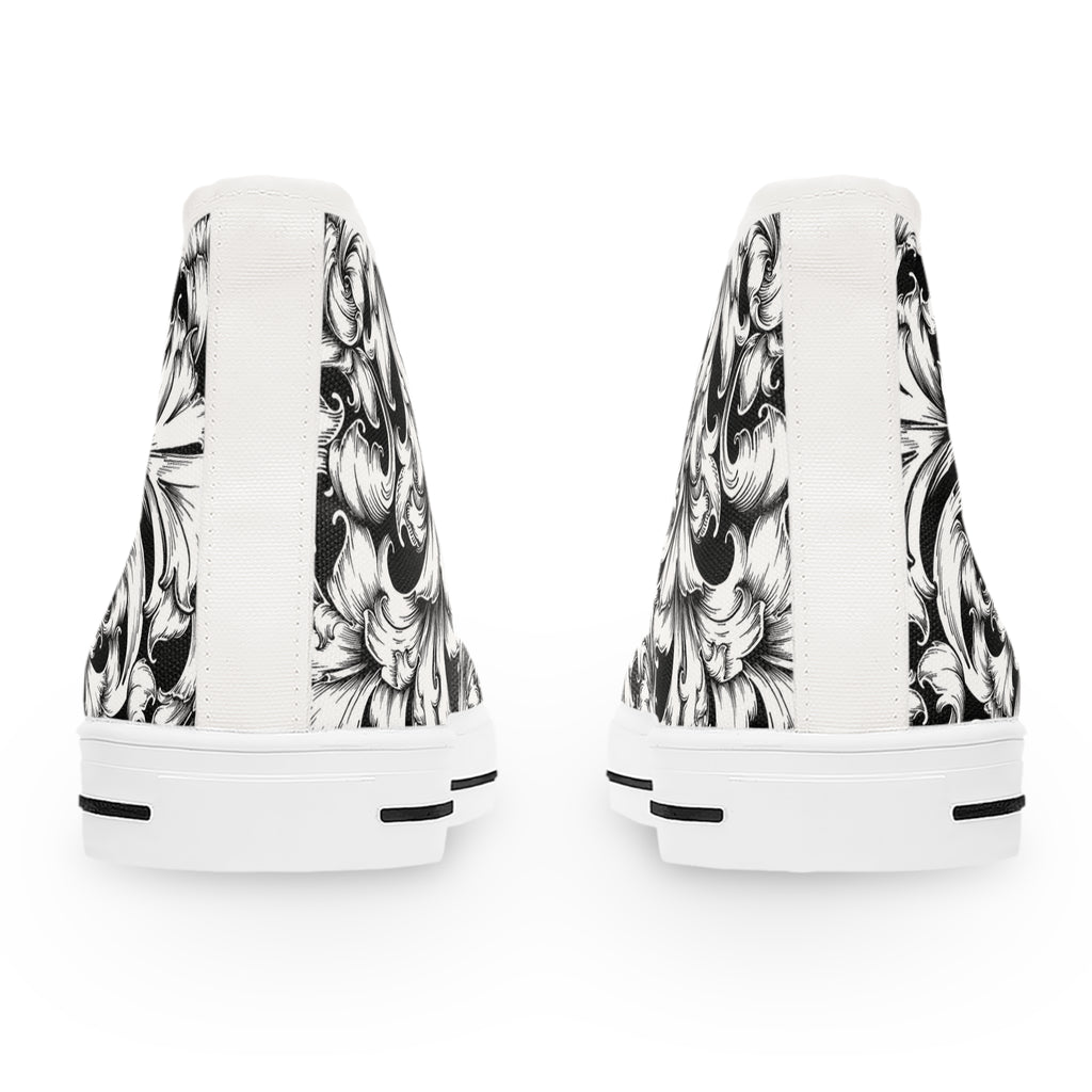 Stylish High Top Sneakers for Women, Trendy Footwear, Unique Design, Fashion Statement Shoes, Perfect Gift for Her
