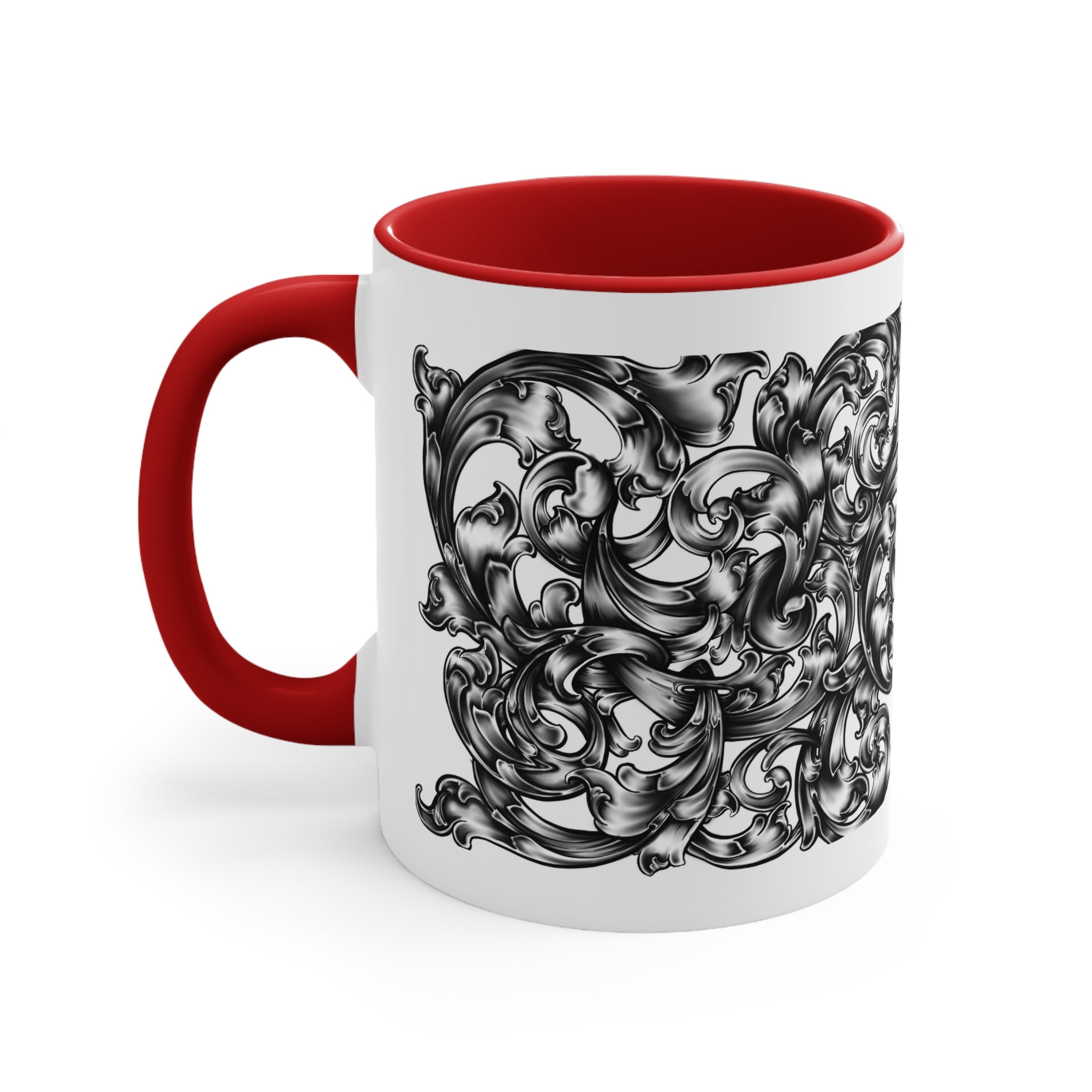 Elegant Artistic Accent Mugs, Vintage Style Coffee Cup, Decorative Drinkware, Unique Gift for Her, Home Decor, Birthday Present