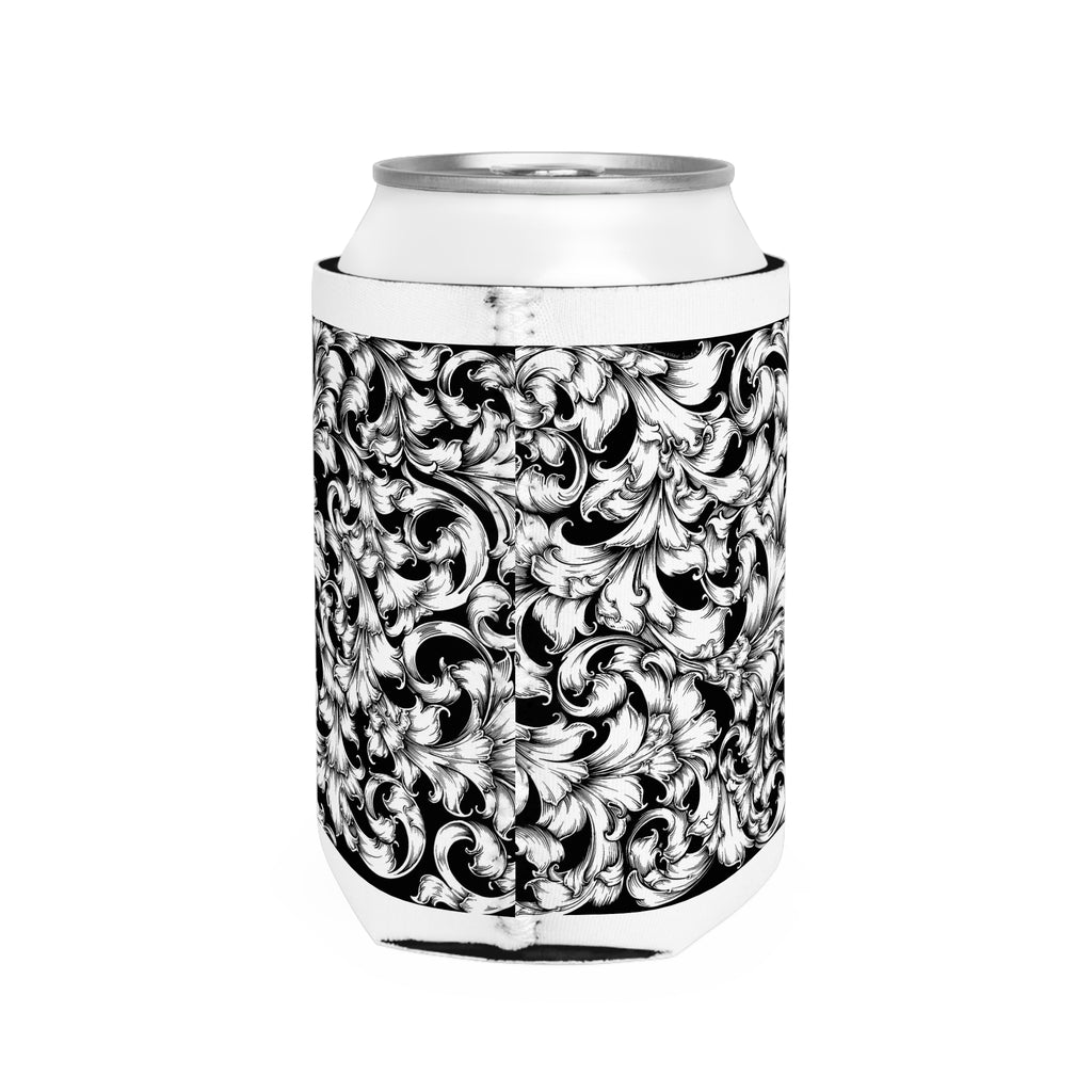 Elegant Floral Can Cooler Sleeve, Drink Insulator, Party Favor, Wedding Gift, BBQ Essential, Stylish Beverage Holder