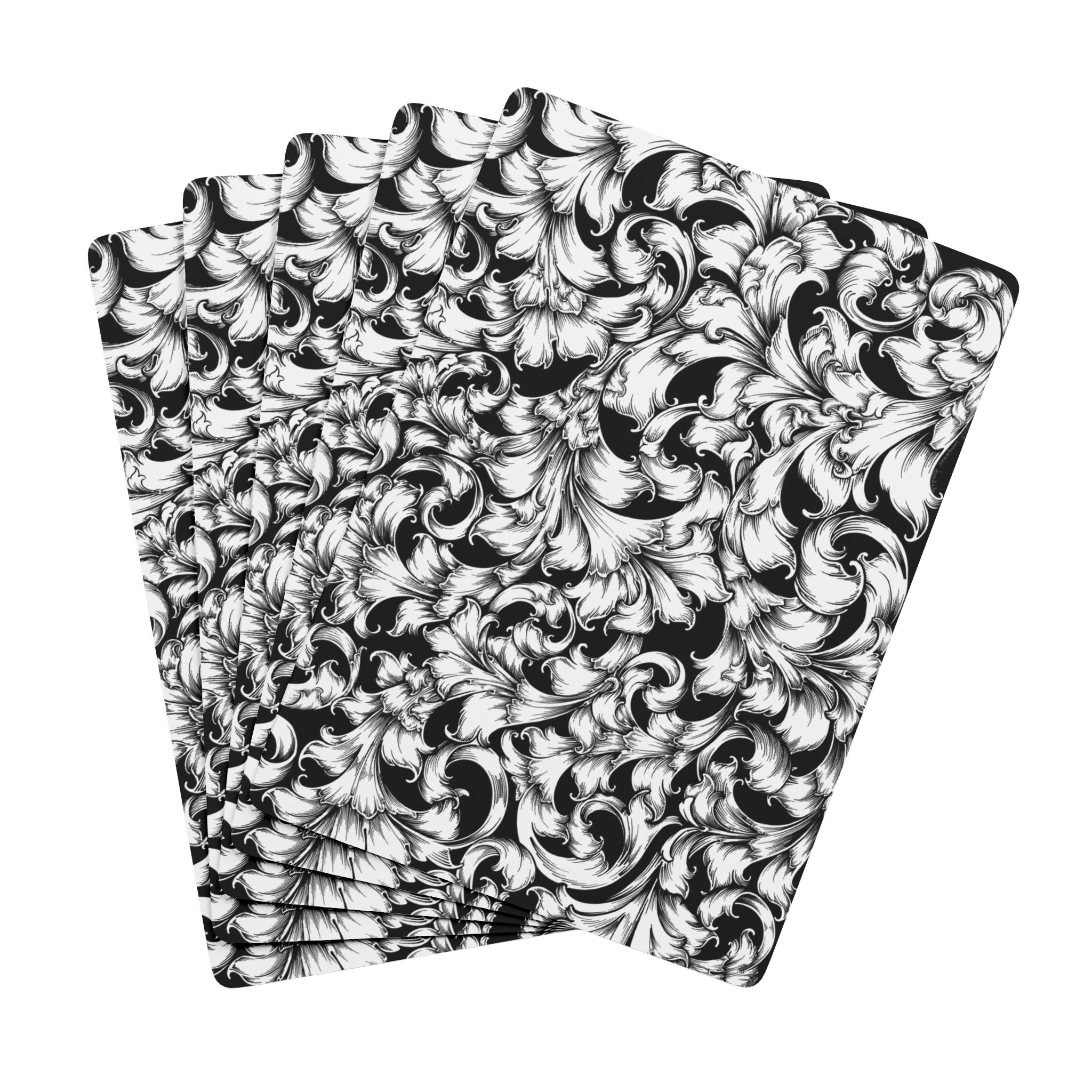 Stylish Playing Cards for Poker Nights, Game Night, Card Games, Collectibles, Unique Gift Idea, Black and White Design