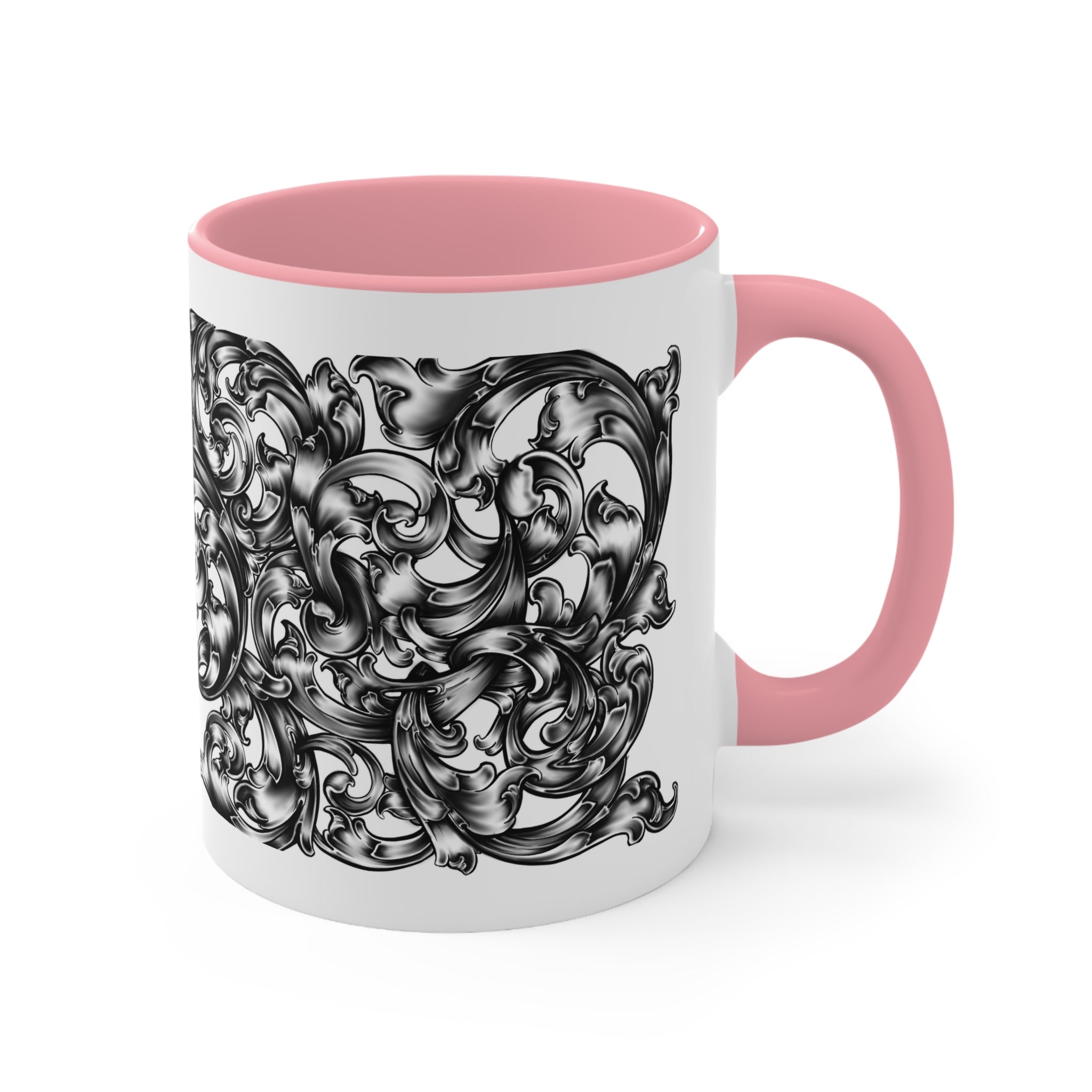 Elegant Artistic Accent Mugs, Vintage Style Coffee Cup, Decorative Drinkware, Unique Gift for Her, Home Decor, Birthday Present