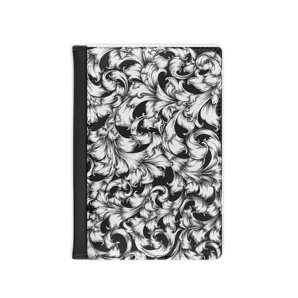 Elegant Black & White Passport Cover - Travel Accessory, Gift for Travelers, Wanderlust, Travel Journal, Stylish Organizer