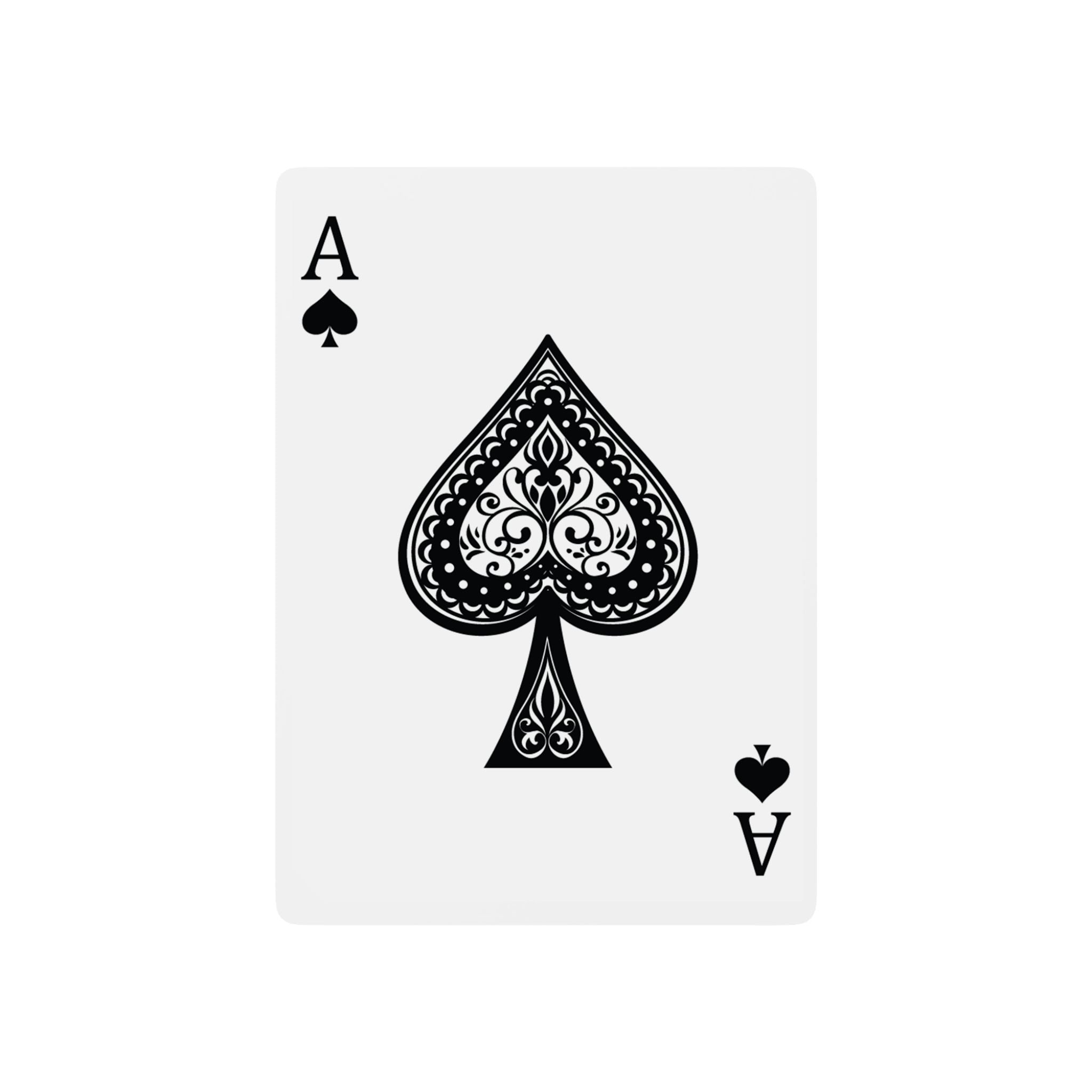 Stylish Playing Cards for Poker Nights, Game Night, Card Games, Collectibles, Unique Gift Idea, Black and White Design