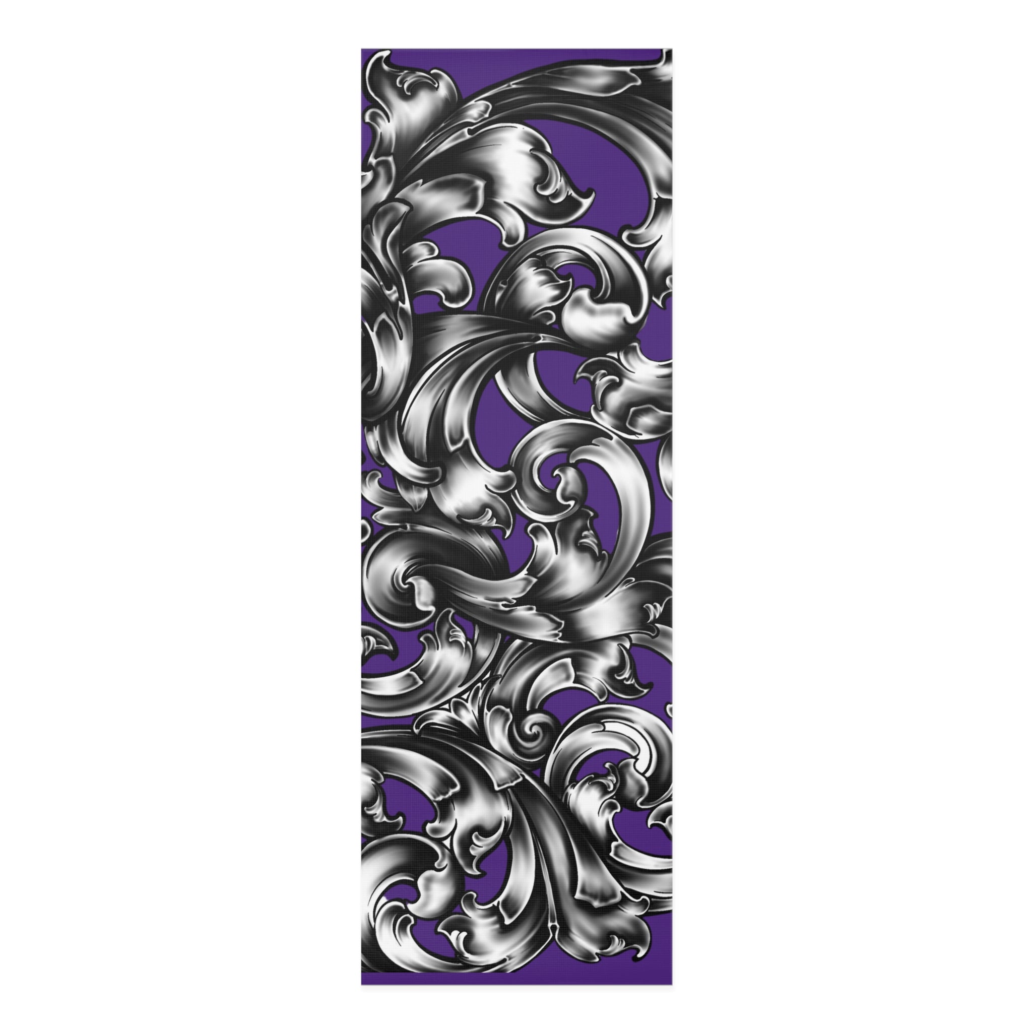 Elegant Metallic Swirl Foam Yoga Mat