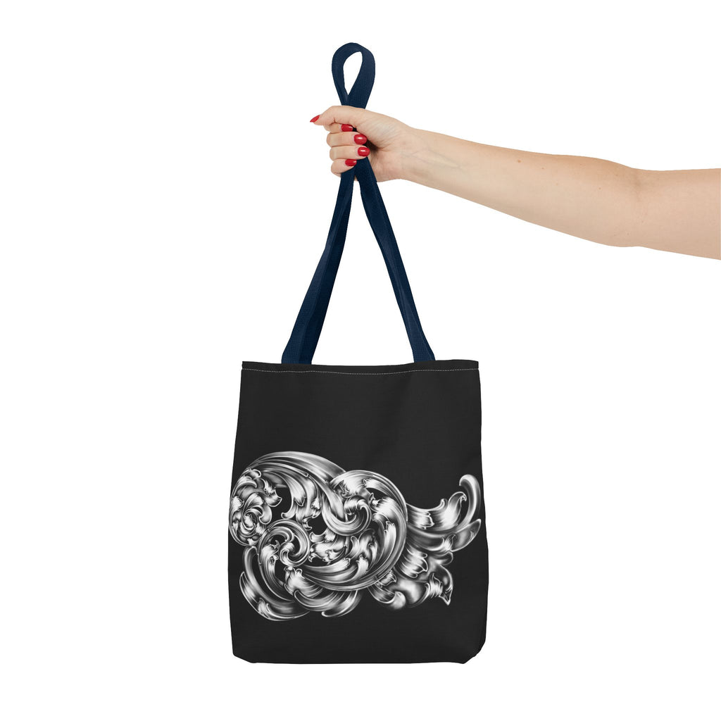 Chic Monochrome Tote Bag, Stylish Everyday Bag, Artful Grocery Tote, Trendy Gift for Art Lovers, AOP Tote for Shopping