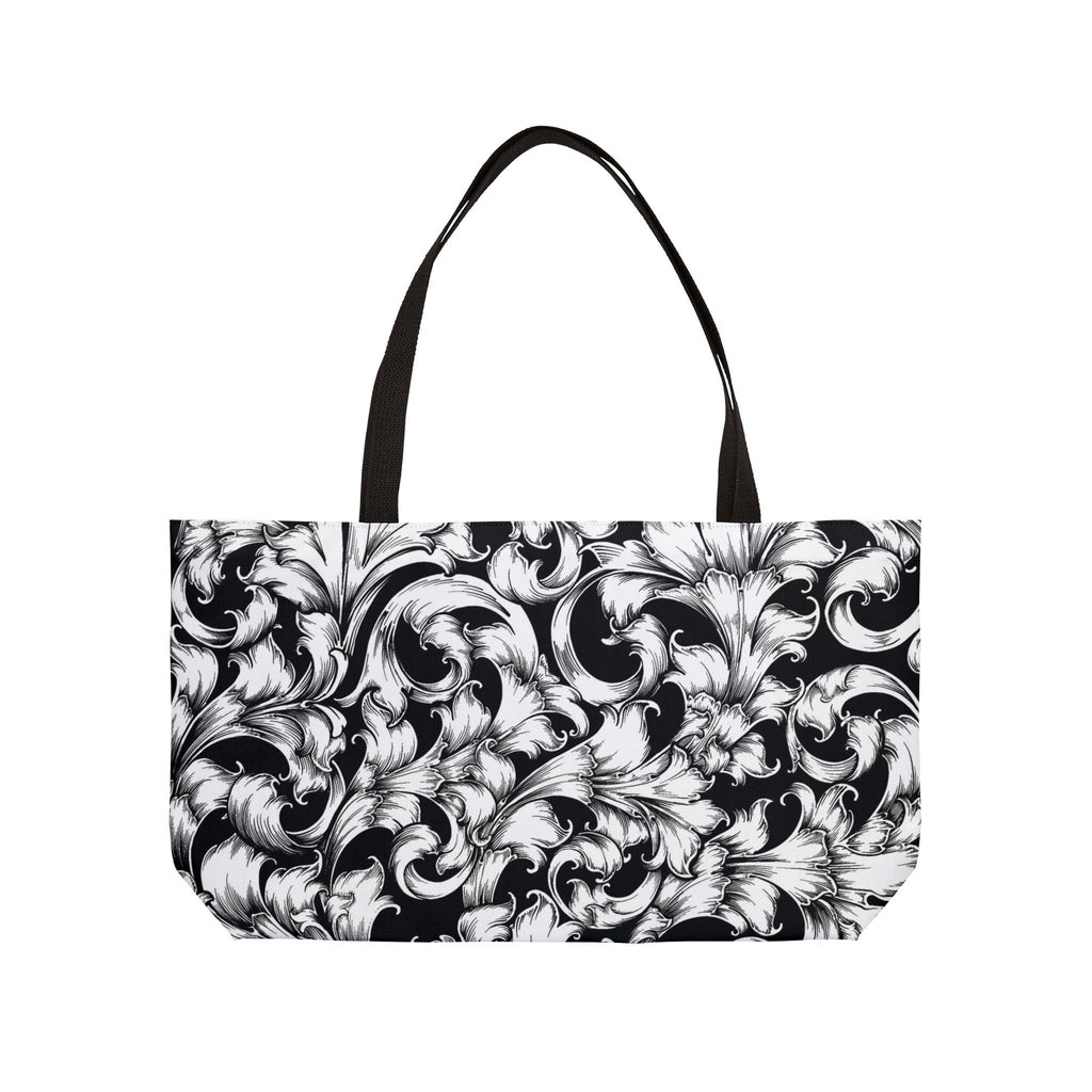 Chic Floral Weekender Tote Bag | Travel Companion, Beach Bag, Overnight Escape, Grocery Bag, Gym Bag, Stylish Carryall