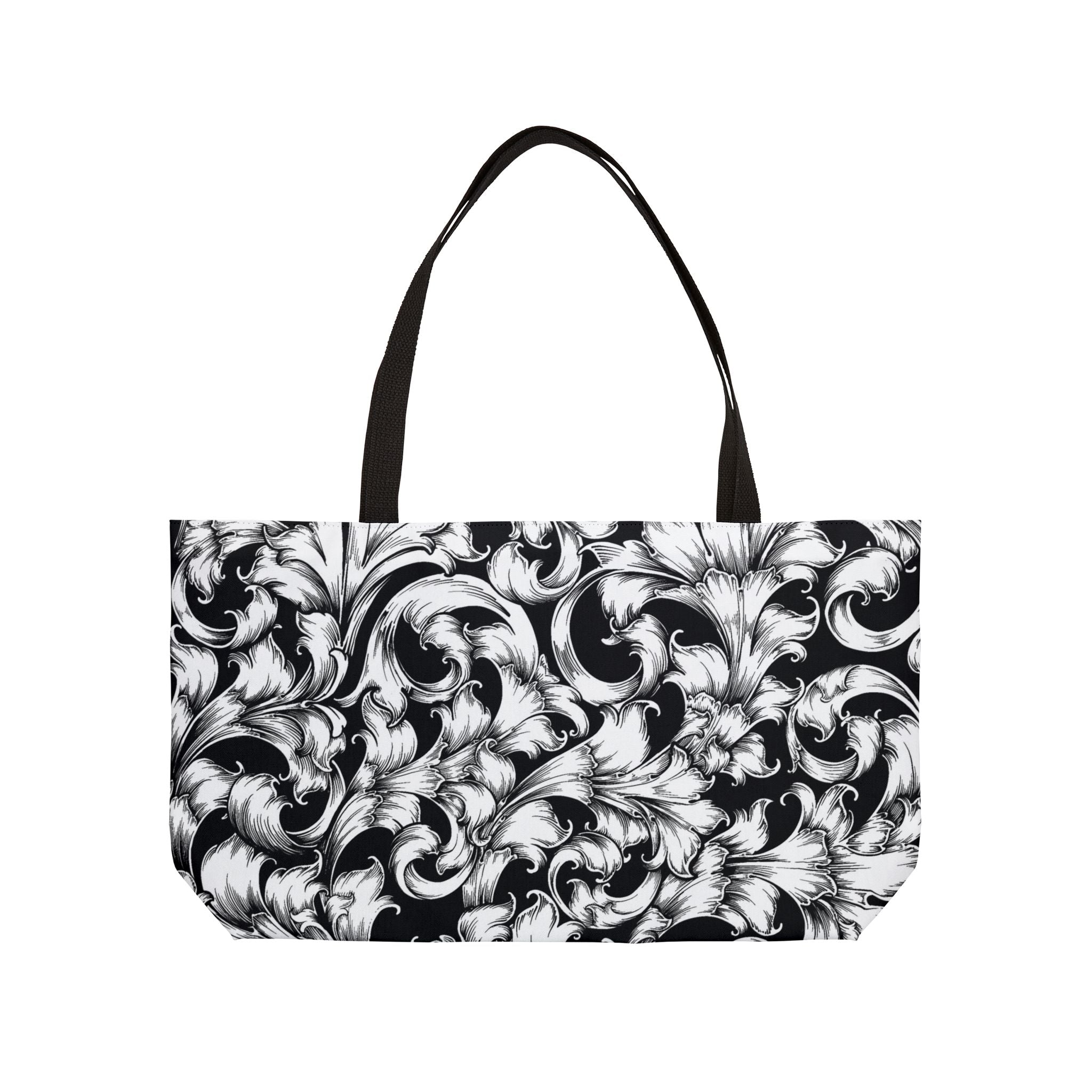 Chic Floral Weekender Tote Bag | Travel Companion, Beach Bag, Overnight Escape, Grocery Bag, Gym Bag, Stylish Carryall