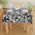 Elegant Floral Tablecloth - Perfect for Dining, Weddings, Events, Home Decor, Black and White Decor