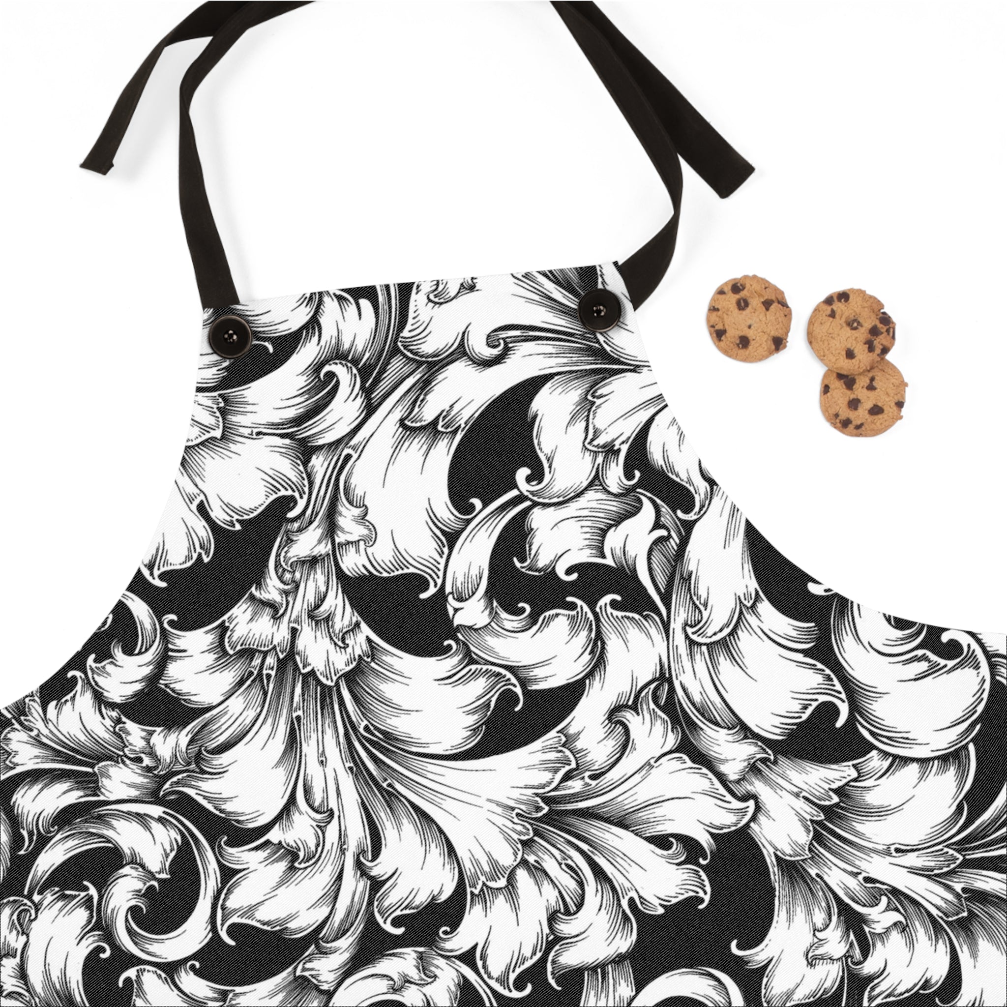 Elegant Floral Pattern Apron, Stylish Cooking Gift, Kitchen Fashion for Chefs, Unique Baking Accessory, Home Cooking Essentials