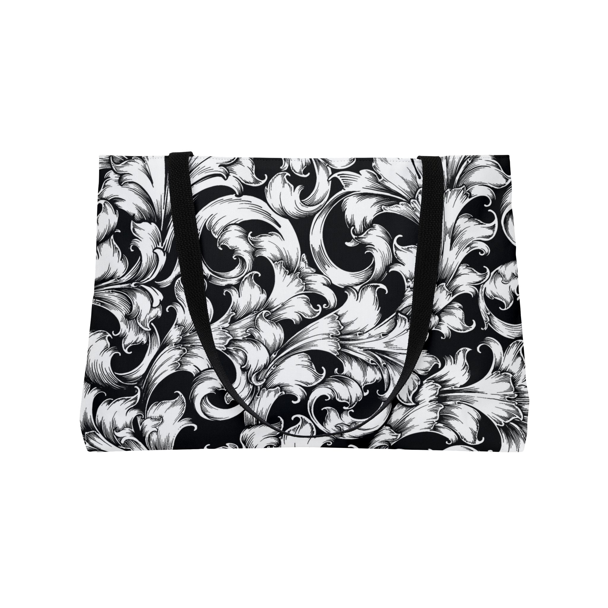 Chic Floral Weekender Tote Bag | Travel Companion, Beach Bag, Overnight Escape, Grocery Bag, Gym Bag, Stylish Carryall
