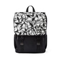 Chic Black & White Floral Unisex Backpack - Casual Daypack, School Bag, Everyday Backpack, Trendy Rucksack, Stylish Tote