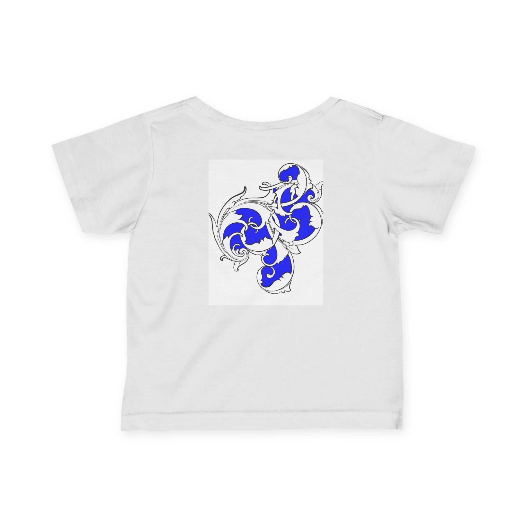 Infant Jersey Tee with Playful Blue Swirl Design, Baby T-Shirt, Infant Shirt, Cute Toddler Tee, Newborn Gift, Baby Shower Apparel