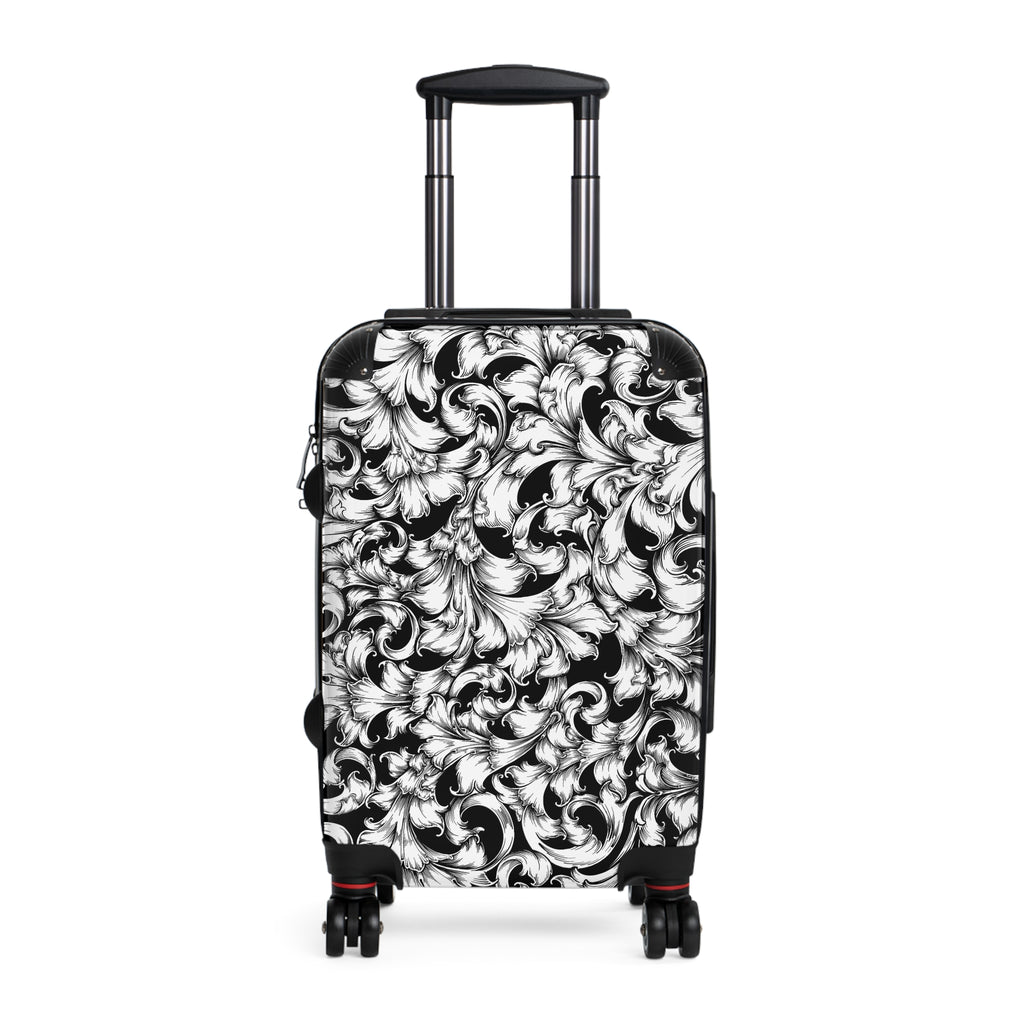 Elegant Floral Print Suitcase, Travel Luggage, Stylish Carry-On, Vacation Essentials, Trendy Travel Accessory, Perfect Gift for Jetsetters