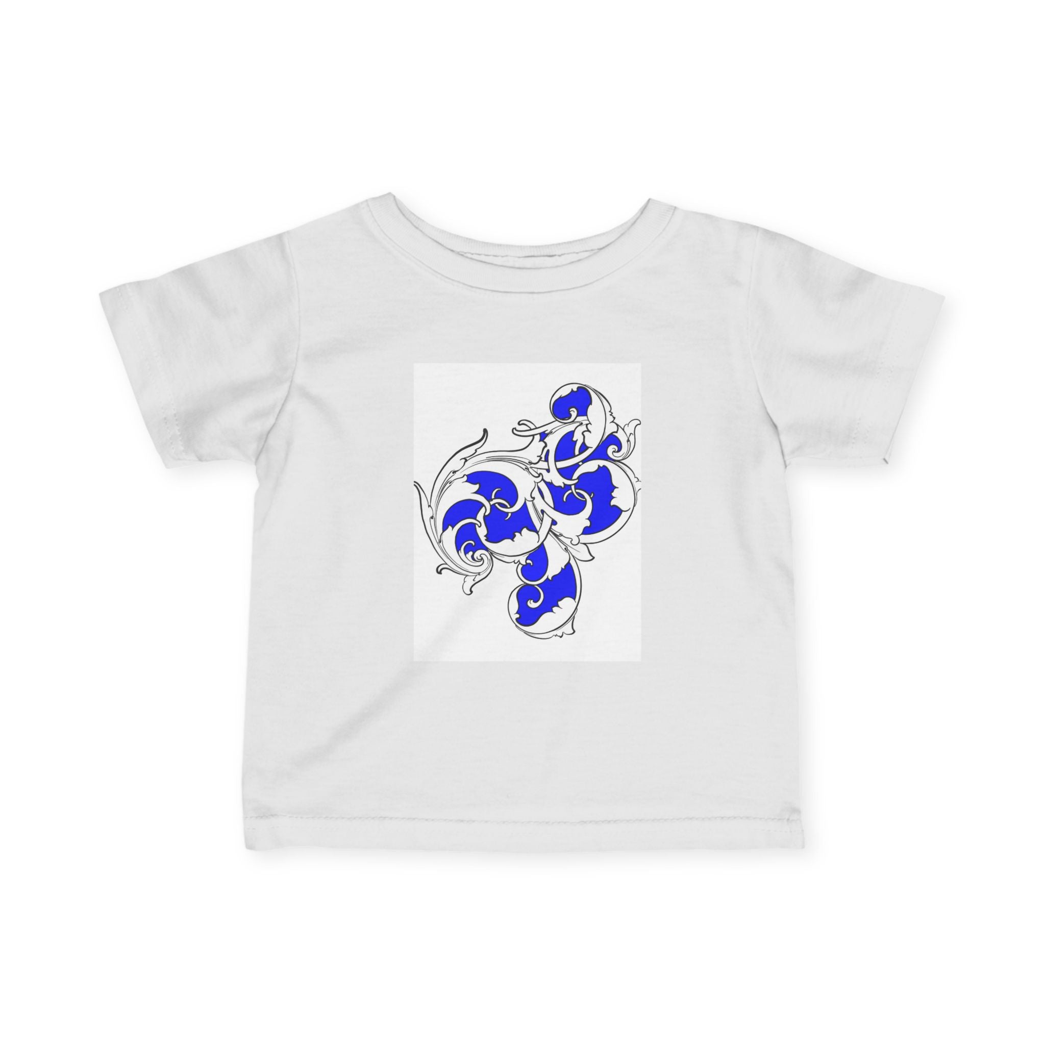 Infant Jersey Tee with Playful Blue Swirl Design, Baby T-Shirt, Infant Shirt, Cute Toddler Tee, Newborn Gift, Baby Shower Apparel