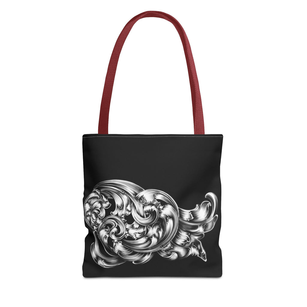 Chic Monochrome Tote Bag, Stylish Everyday Bag, Artful Grocery Tote, Trendy Gift for Art Lovers, AOP Tote for Shopping