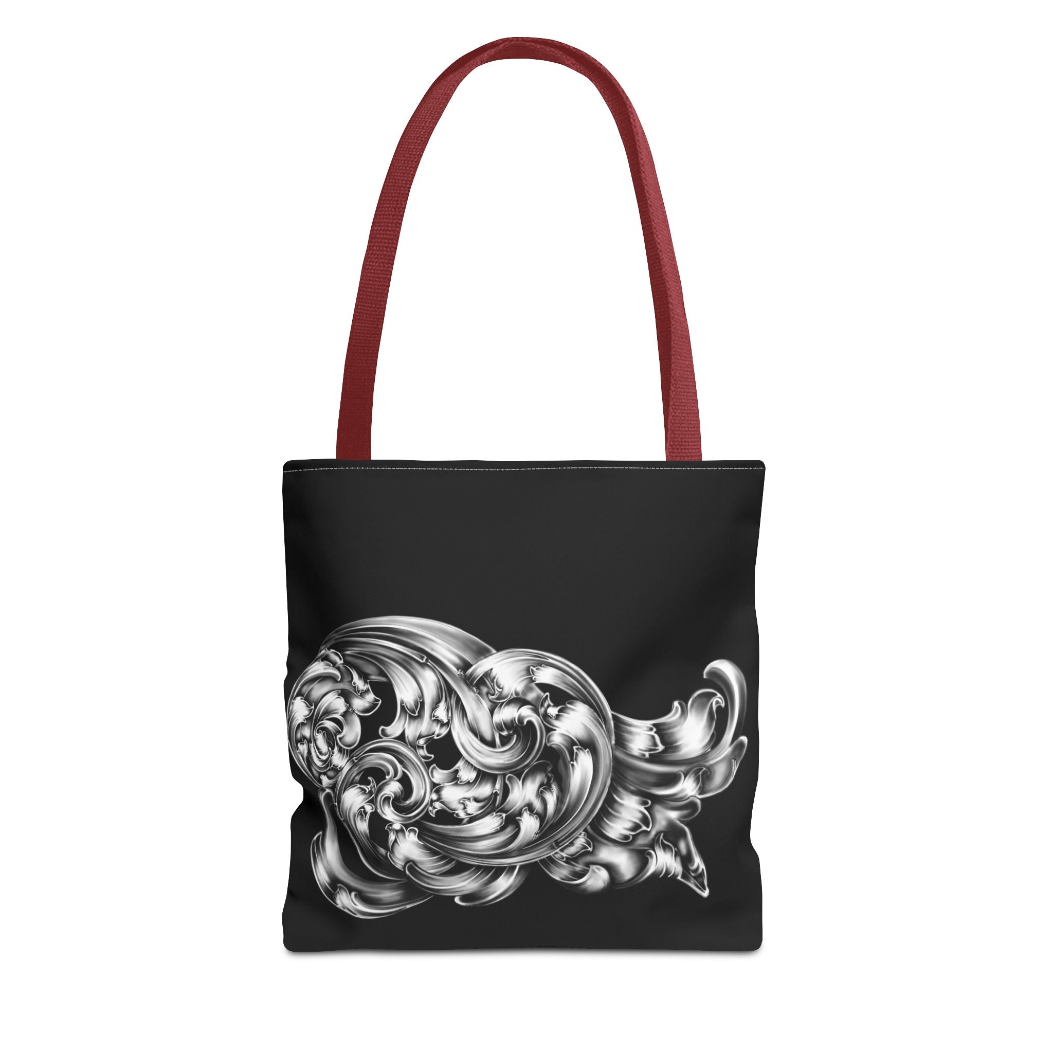 Chic Monochrome Tote Bag, Stylish Everyday Bag, Artful Grocery Tote, Trendy Gift for Art Lovers, AOP Tote for Shopping