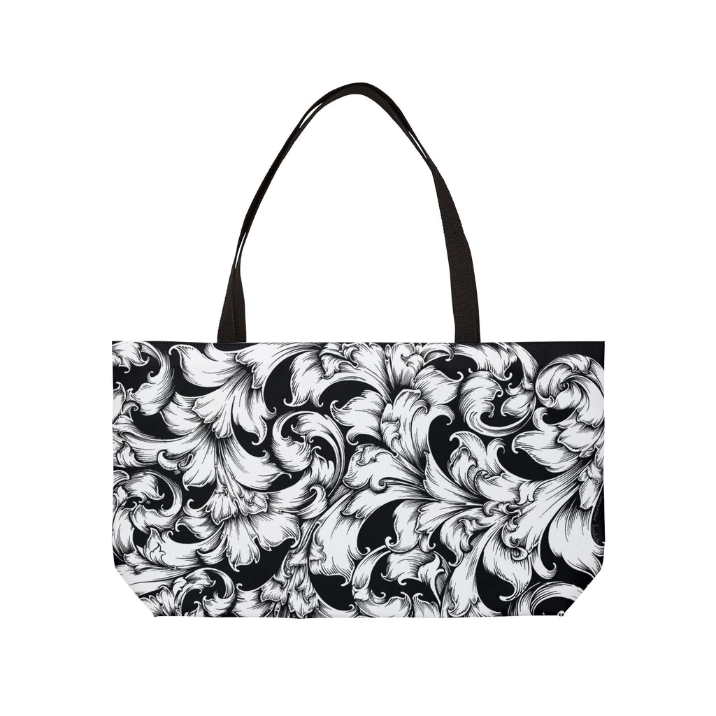 Chic Floral Weekender Tote Bag | Travel Companion, Beach Bag, Overnight Escape, Grocery Bag, Gym Bag, Stylish Carryall