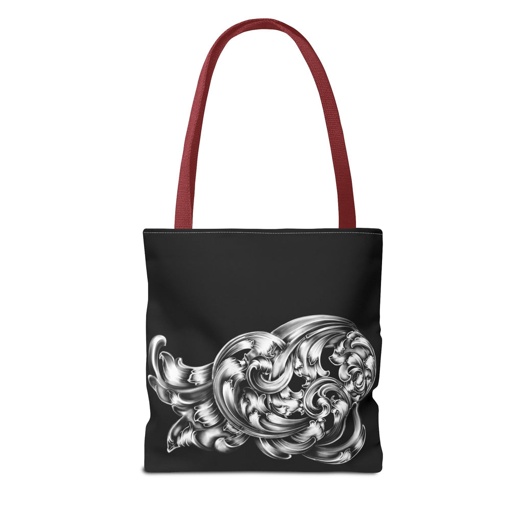 Chic Monochrome Tote Bag, Stylish Everyday Bag, Artful Grocery Tote, Trendy Gift for Art Lovers, AOP Tote for Shopping