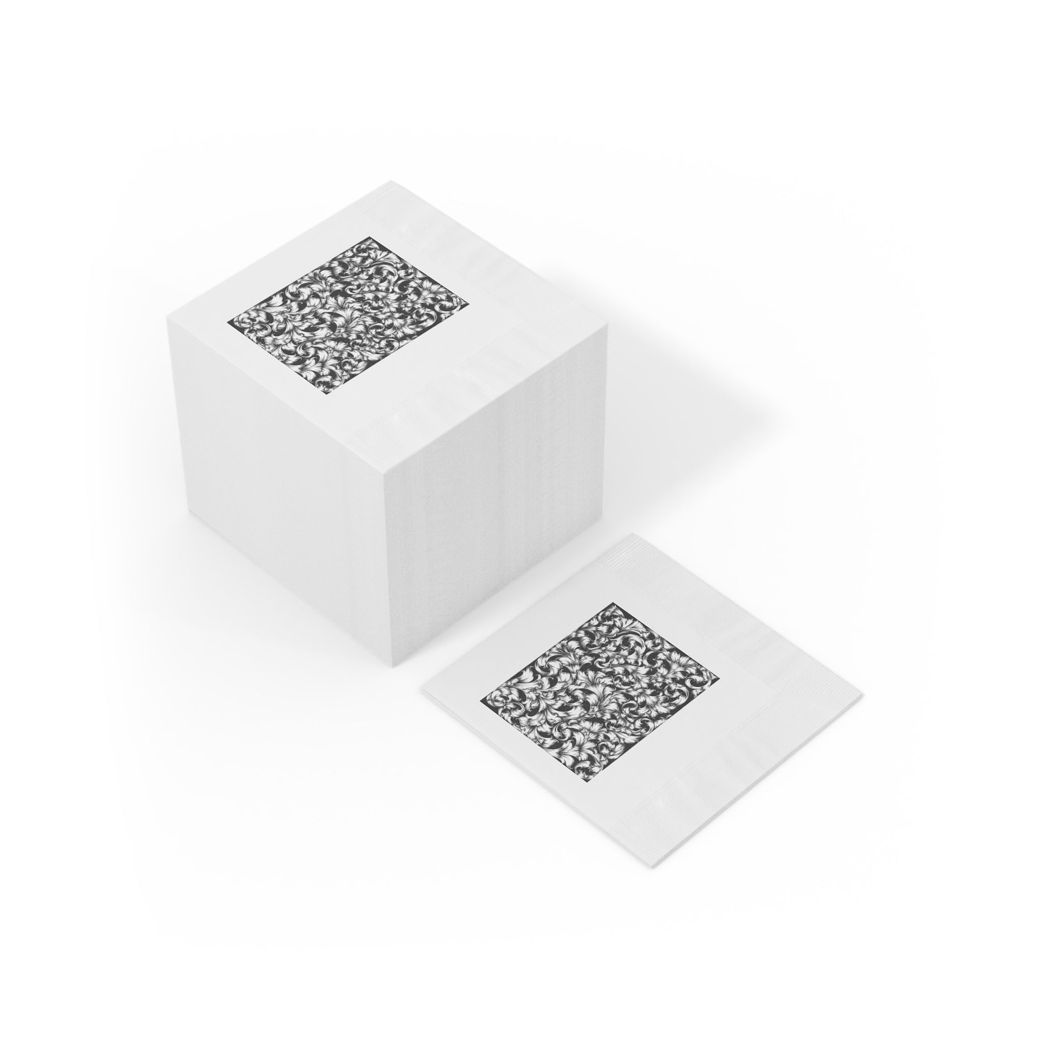 White Coined Napkins