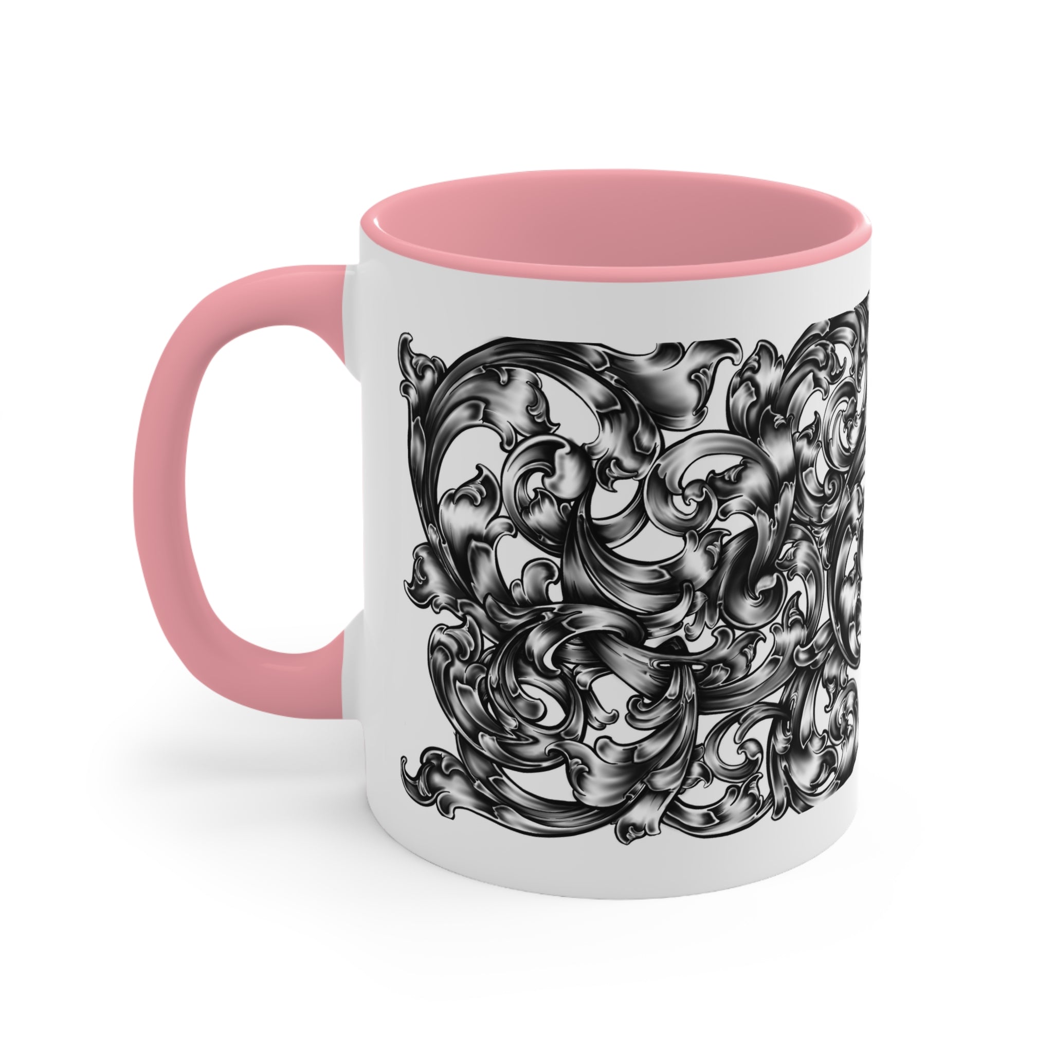 Elegant Artistic Accent Mugs, Vintage Style Coffee Cup, Decorative Drinkware, Unique Gift for Her, Home Decor, Birthday Present