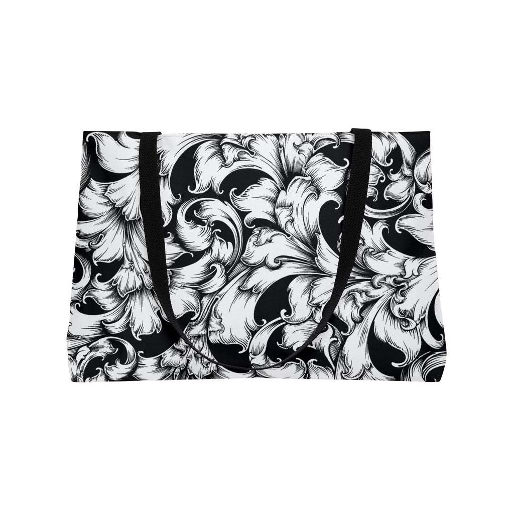 Chic Floral Weekender Tote Bag | Travel Companion, Beach Bag, Overnight Escape, Grocery Bag, Gym Bag, Stylish Carryall